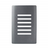 Placa p/ 6 Interruptores (especial) 4x2 - Novara Preto grafite